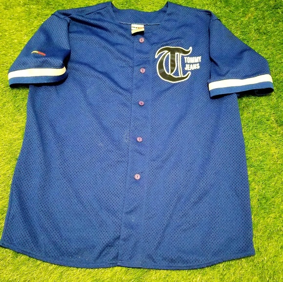 tommy hilfiger baseball jersey